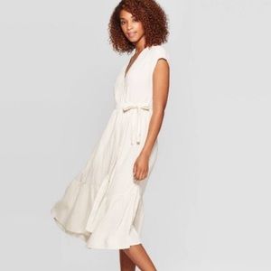 Universal Thread Cotton Gauze Wrap Midi Dress